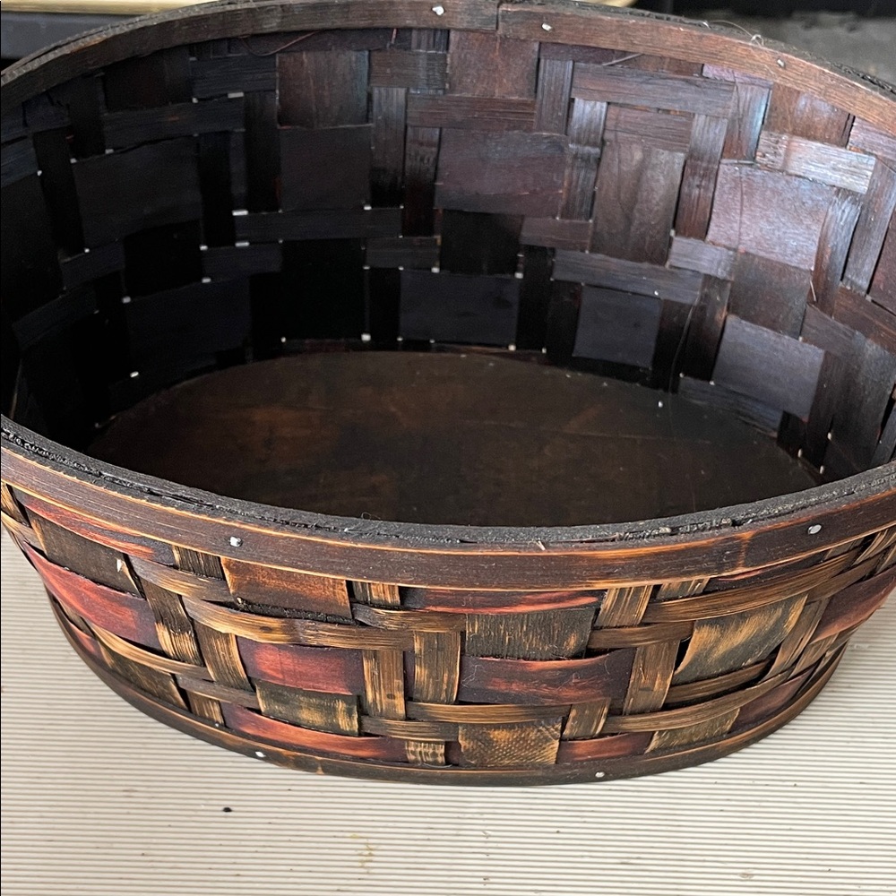 FINAL sale.  Rustic Brown Woven Basket